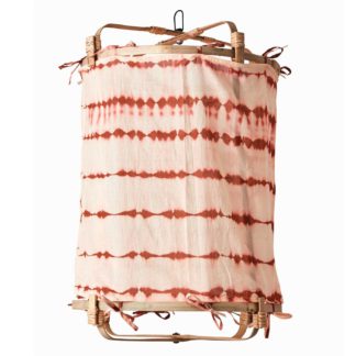 An Image of Hanging Tie Dye Decorative Shade, Rust