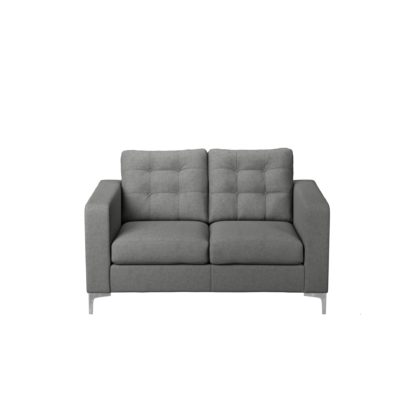 An Image of Hackney Fabric 2 Seater Sofa Pewter