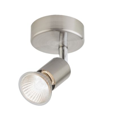 An Image of Verve Design Brushed Stainless Steel Rochdale 4 x 35W Spotlight