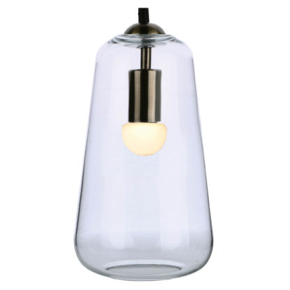 An Image of Katerina Glass Pendant Light - Antique Brass