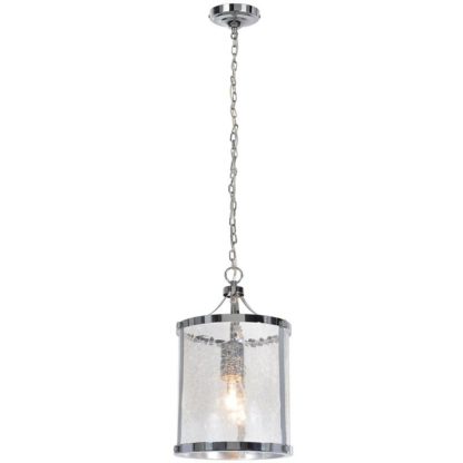 An Image of Dolabella Crackle Glass Flush Lantern