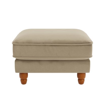 An Image of Beatrice Velvet Footstool Bottle (Green)