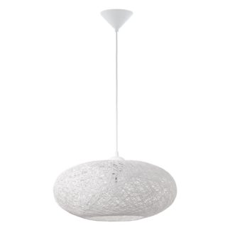 An Image of Eglo Campilo White Pendant