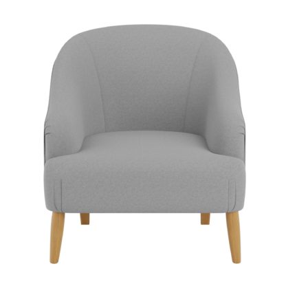 An Image of Mabel Faux Wool Armchair Grey