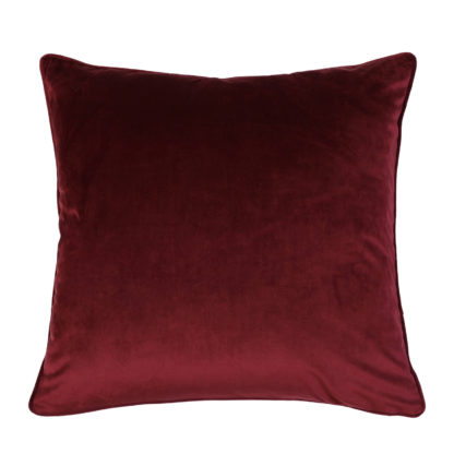 An Image of Velvet Cushion - Claret