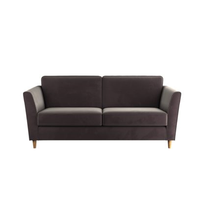 An Image of Greenwich Velvet 3 Seater Sofa Emerald