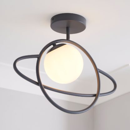 An Image of Planet Ceiling Fitting Grey