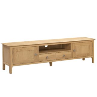 An Image of Cotswold Widescreen TV Unit Brown