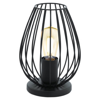 An Image of Eglo Newtown Table Lamp - Black