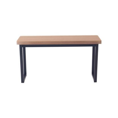 An Image of Vixen Dining Bench Black and white