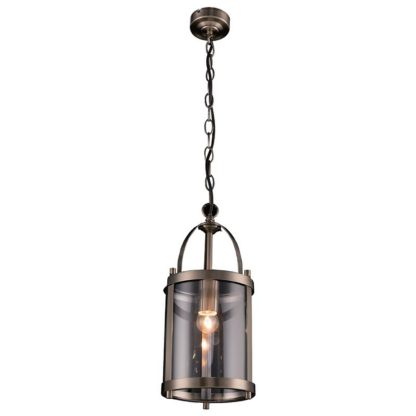 An Image of Lara Lantern Antique Brass Ceiling Light