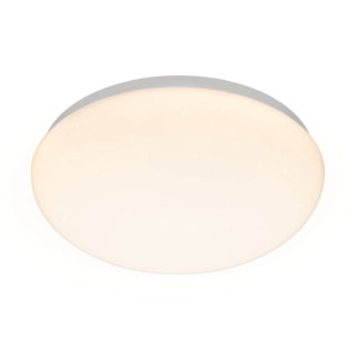 An Image of Estelle 32cm Sparkle Effect Flush Ceiling Light