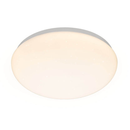 An Image of Estelle 32cm Sparkle Effect Flush Ceiling Light