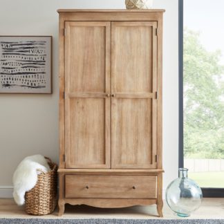 An Image of Giselle Double Wardrobe Wood (Brown)