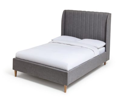 An Image of Habitat Margot Kingsize Bed Frame - Grey