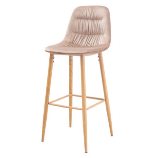 An Image of Harper Bar Stool - Beige - Pack of 2