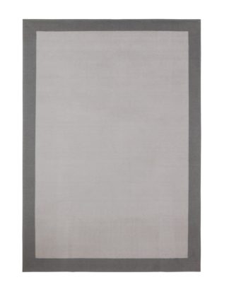 An Image of Habitat Border Rug - 160x230cm - Grey