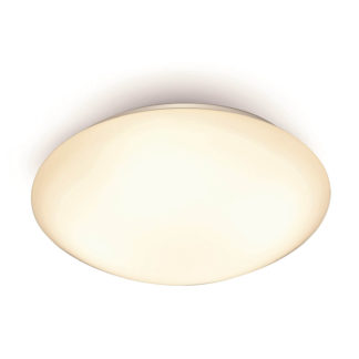 An Image of Dion Flush Ceiling Light, White