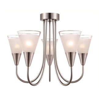 An Image of Regan 5 Light Glass Pendant