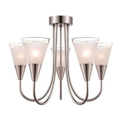 An Image of Regan 5 Light Glass Pendant