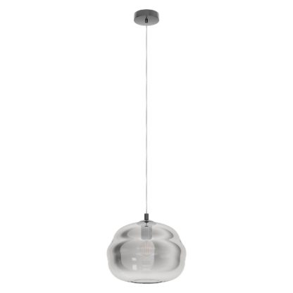 An Image of Eglo Dogato Pendant - Black Transparent