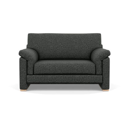 An Image of Heal's Paris Loveseat Brecon Charcoal Natural Feet
