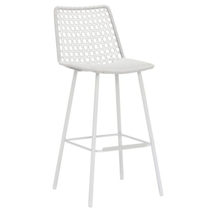 An Image of Faro Garden Bar Stool, Stone