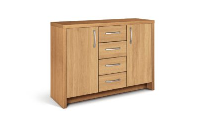 An Image of Habitat Venice 2 Door 4 Drawer Sideboard - Oak Effect