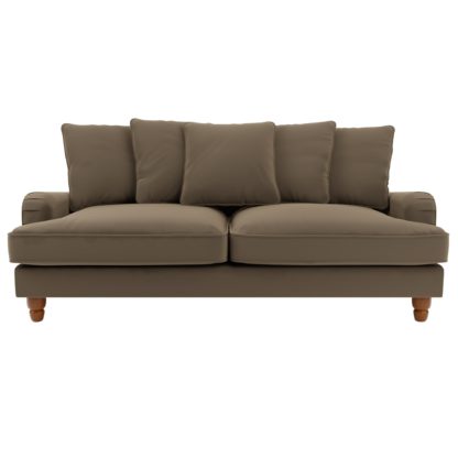 An Image of Beatrice Scatter Back Velvet 3 Seater Sofa Bed Peacock