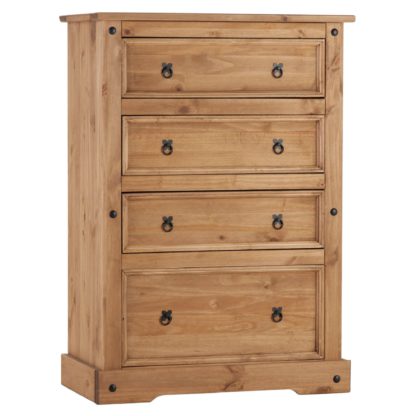 An Image of Corona 4 Drawer Chest Natural