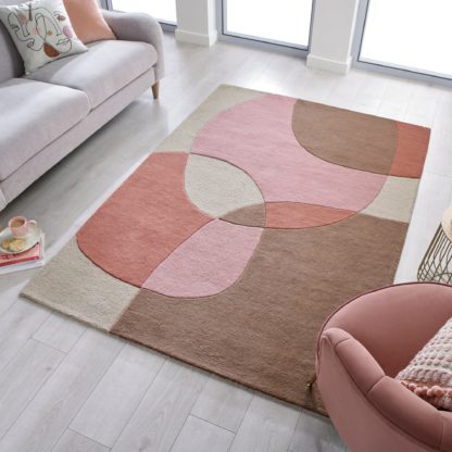 An Image of Glow Rug Yellow and Grey