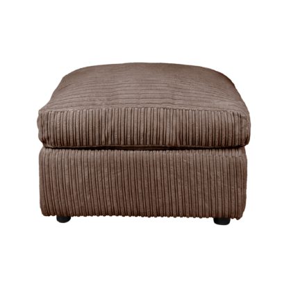 An Image of Blake Jumbo Cord Footstool Black