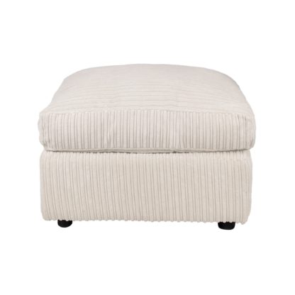 An Image of Blake Jumbo Cord Footstool Black