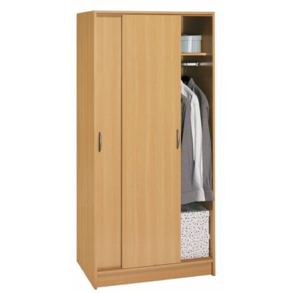 An Image of Fusion Sliding Wardrobe Natural