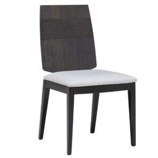 An Image of Borgia Mondiana Fabric Seat Dining Chair, Grey