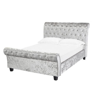 An Image of Isabella Double Bed - Silver