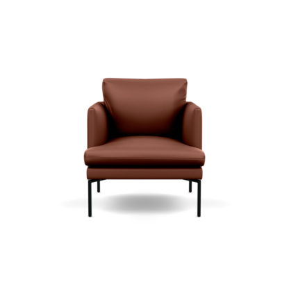 An Image of Heal's Matera Armchair Leather Stonewash Light Brown 274