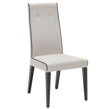 An Image of Borgia Fabric Dining Side Chair, Grey