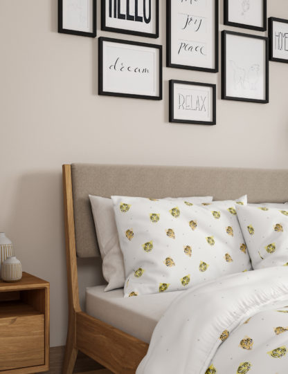 An Image of M&S Cotton Mix Tiger Bedding Set