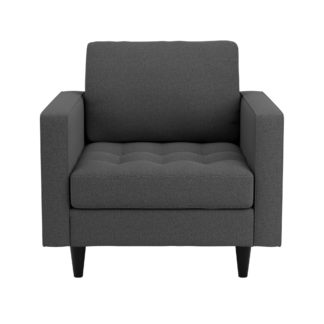 An Image of Zoe Flat Weave Armchair Charcoal