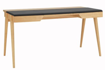 An Image of Habitat Beckett 2 Drawer Large Desk - Oak