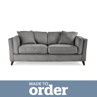 An Image of Arabella 2 Seater Sofa Brushed Plain Fabric Brushed Plain Cobalt