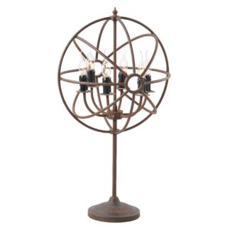 An Image of Timothy Oulton Gyro Table Lamp, Antique Rust