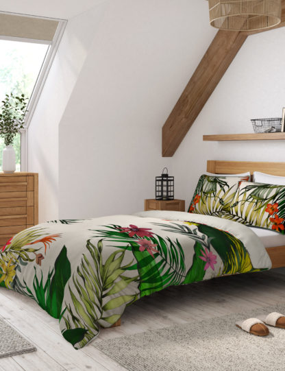 An Image of M&S Pure Cotton Jungle Bedding Set