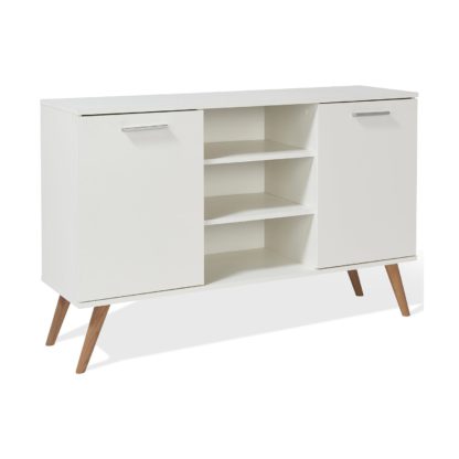 An Image of Hannu 2 Door Sideboard - White White