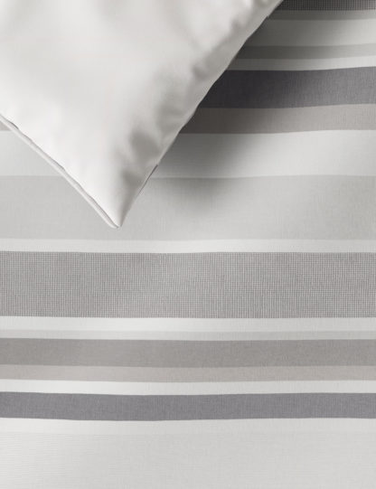 An Image of M&S Pure Cotton Striped Bedding Set