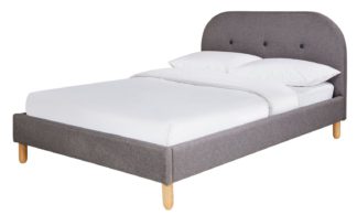 An Image of Habitat Elin Double Bed Frame - Grey