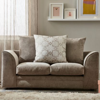 An Image of Washington Fabric 2 Seater Sofa Grey