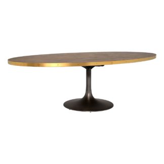 An Image of Talula Oval Dining Table, Light Burnt Oak