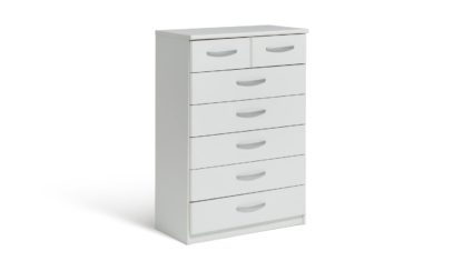 An Image of Argos Home Hallingford 5+2 Drawer Chest - White